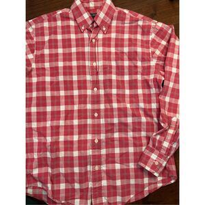 J crew Checkered button down small